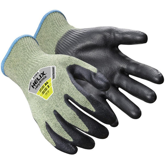 HexArmor 3080-XL (10) Cut & Puncture Resistant Gloves Style Knit  Coating Material Neoprene  Coating Coverage Palm & Fingertips  Glove Type Cut, Puncture & Abrasion-Resistant  ANSI/ISEA Cut Resistance Level A4  Primary Material Aramid Blend