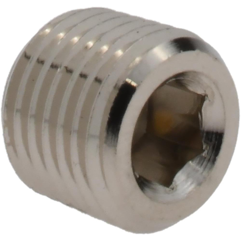 Value Collection PC133NB-4 Brass Pipe Countersunk Plug 1/4" Fitting, MNPT x FNPT
