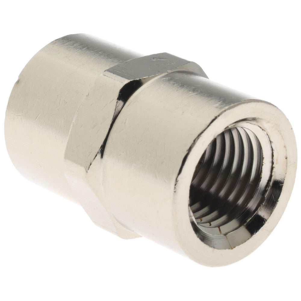 Value Collection PC103NB-4 Brass Pipe Coupling 1/4" Fitting, FNPT