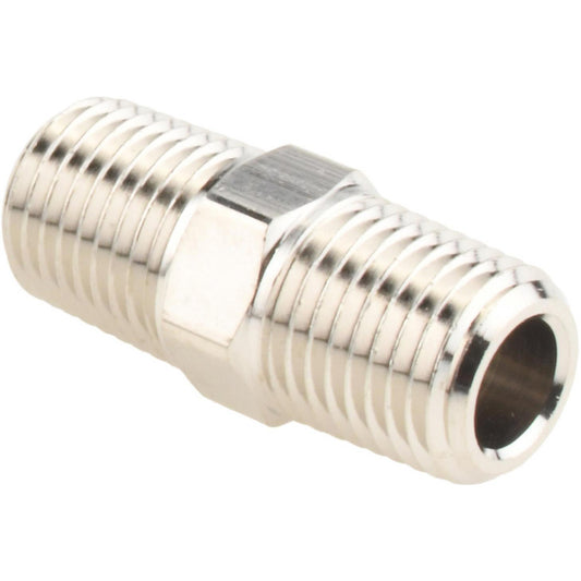 Value Collection PC122NB-4 Brass Pipe Hex Plug 1/4" Fitting, MNPT x FNPT