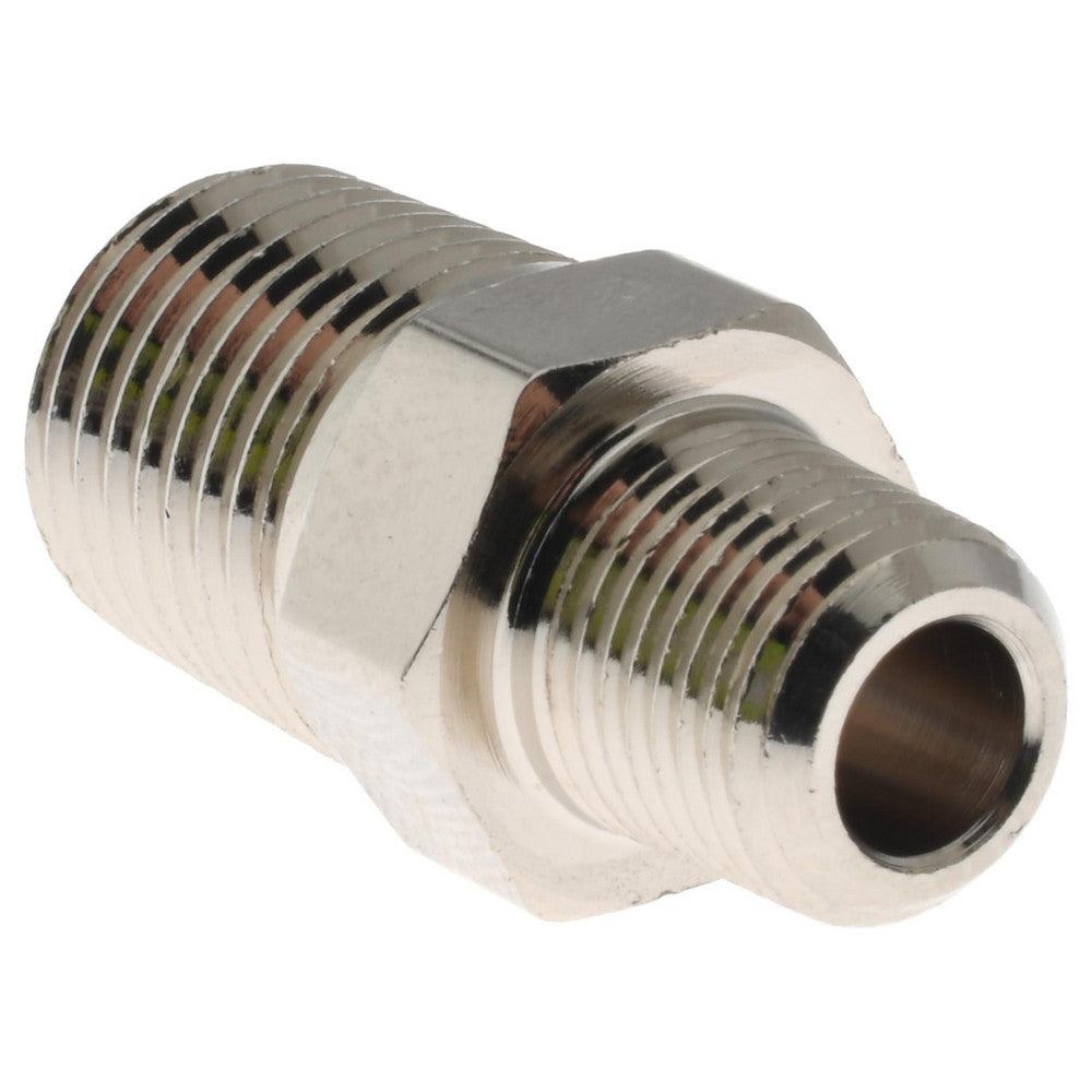 Value Collection PC123NB-42 Brass Pipe Hex Nipple Reducer 1/4 x 1/8" Fitting, MNPT x FNPT