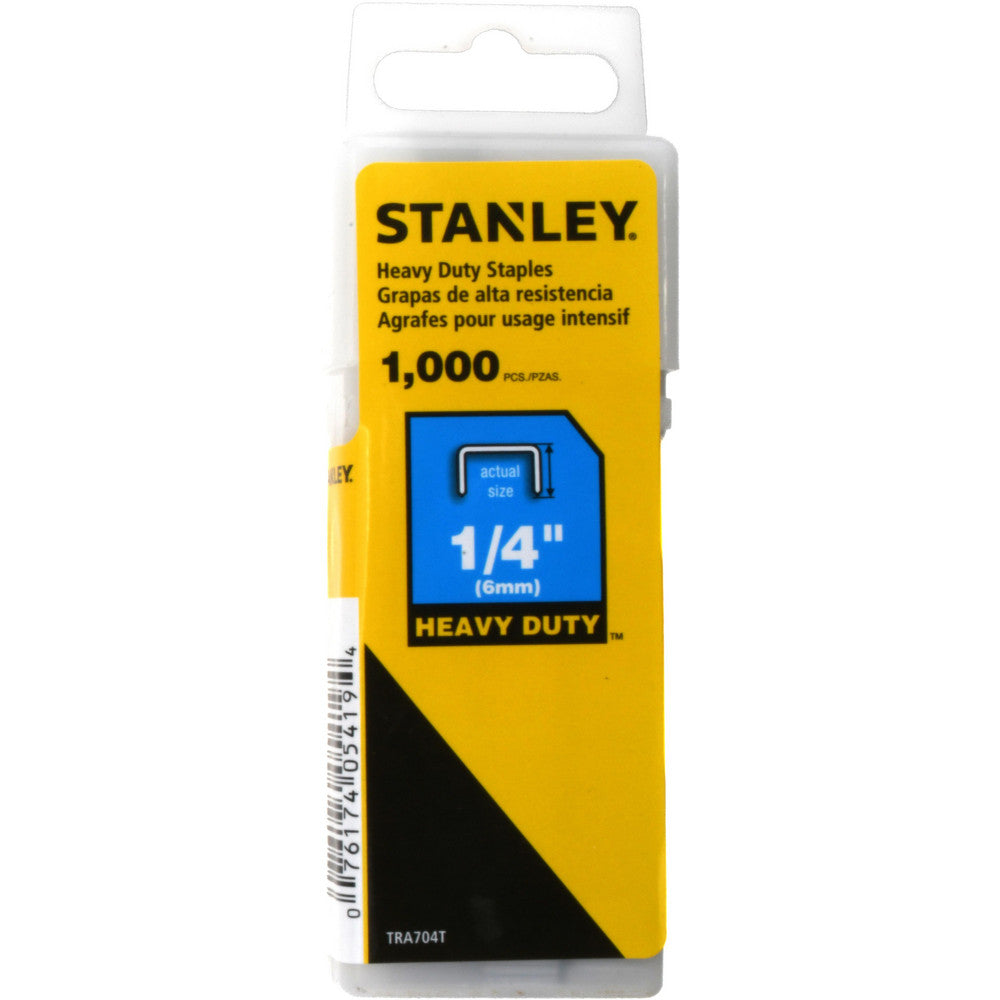 Stanley TRA704T Galvanized Steel Heavy-Duty Power Crown Staple 1/4" Leg Length
