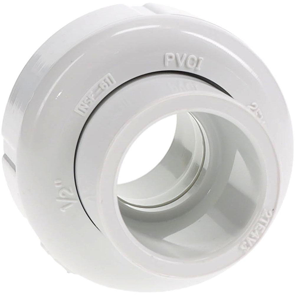 Value Collection 497-005 1/2" PVC Plastic Pipe Union with EPDM O-Ring