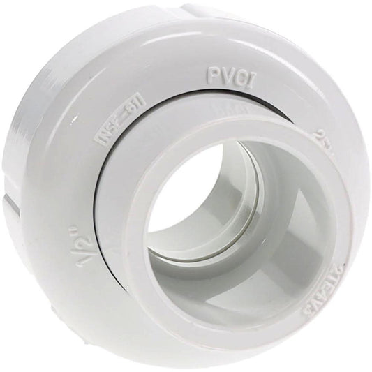Value Collection 497-005 1/2" PVC Plastic Pipe Union with EPDM O-Ring