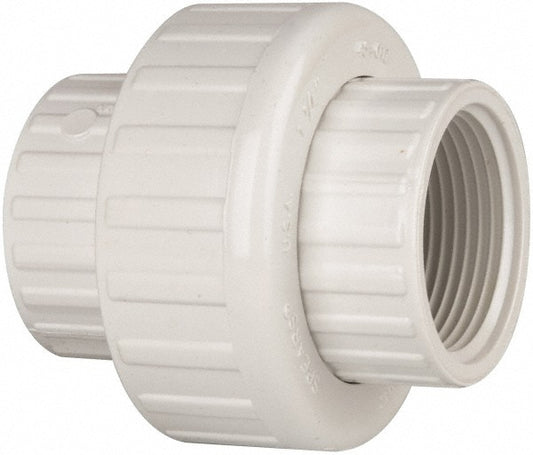 Value Collection 498-012 1-1/4" PVC Plastic Pipe Union with EPDM O-Ring