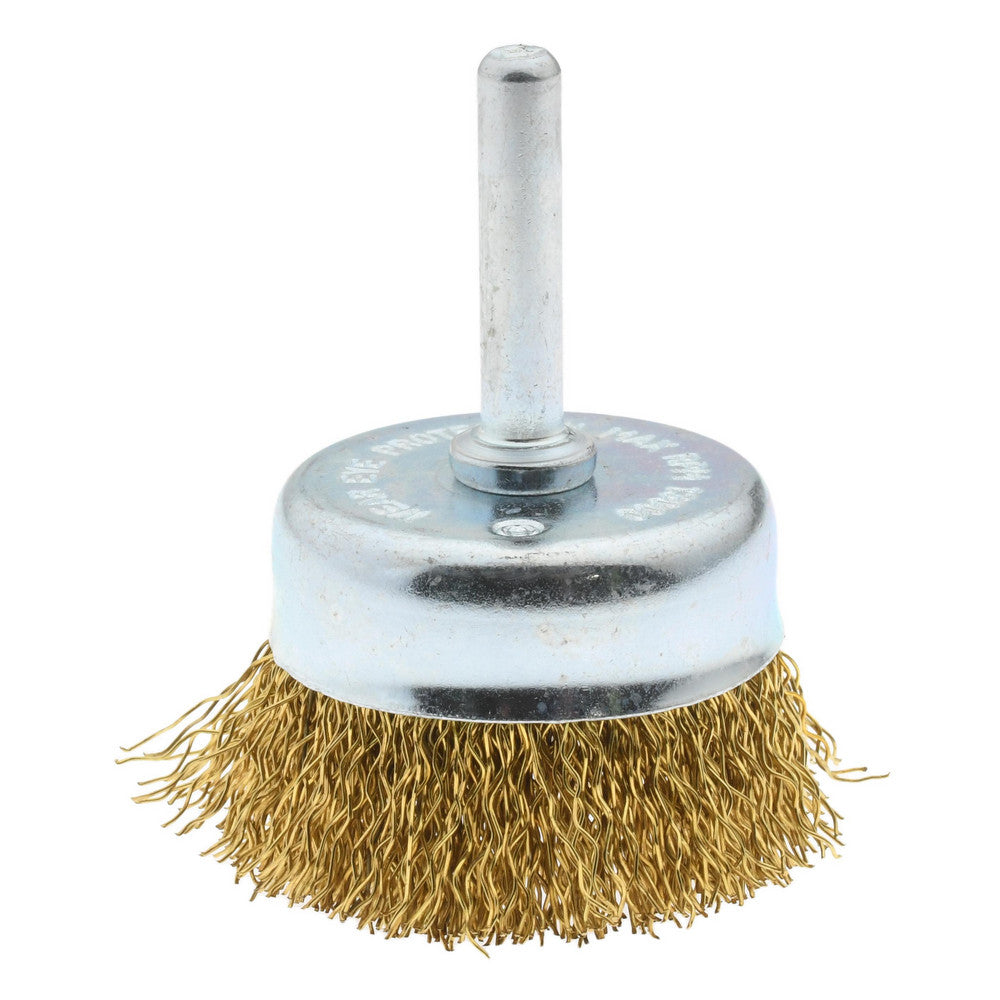Value Collection 3105006335 Cup Brush 2" Dia, 0.014" Wire Dia, Brass, Crimped