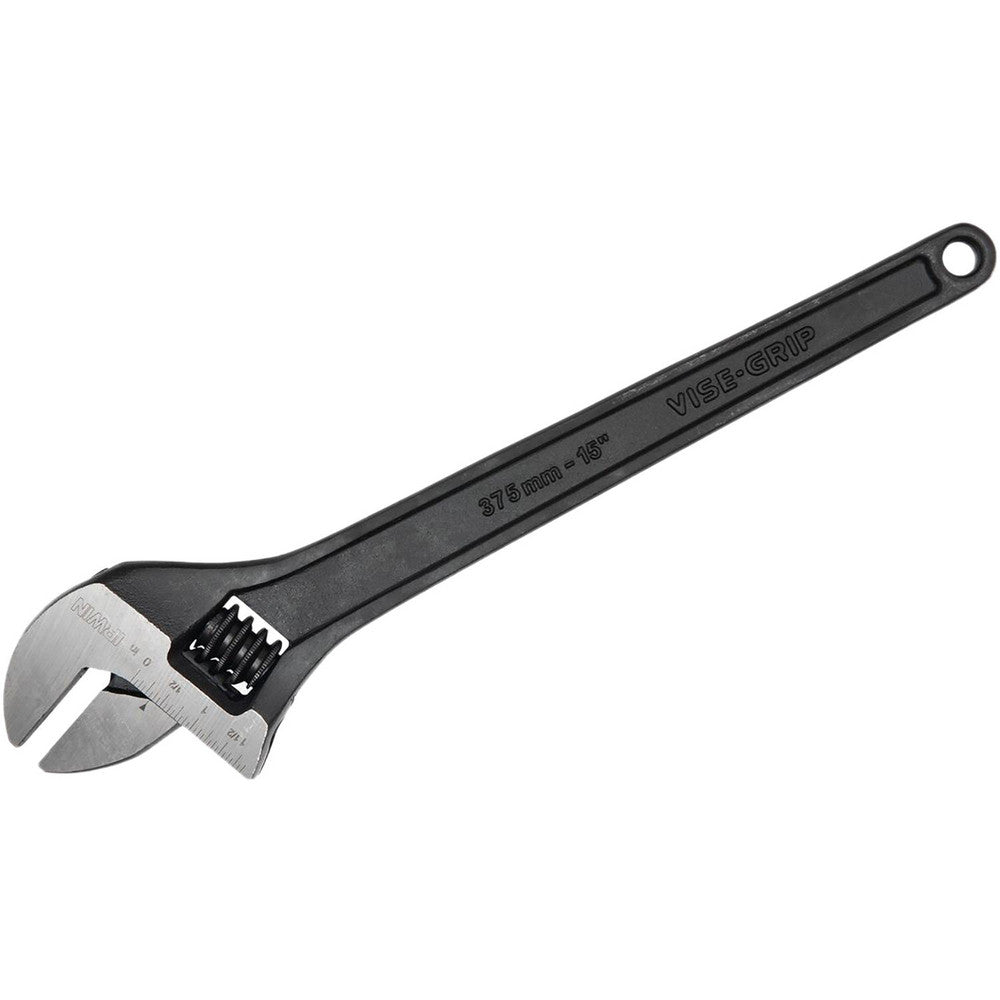 Irwin 1913189 Adjustable Wrench 15" OAL, Chrome Vanadium Steel, Black