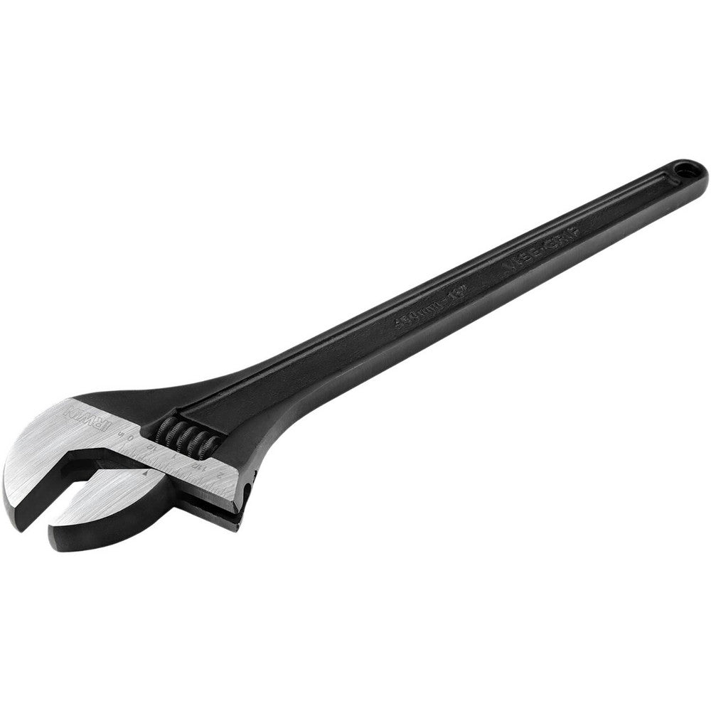 Irwin 1913190 Adjustable Wrench 18" OAL, Chrome Vanadium Steel, Black
