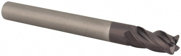 M.A. Ford 17725014A Corner Radius End Mill 1/4" Dia, 1/2" LOC, 0.03" Radius, 4 Flutes, Solid Carbide