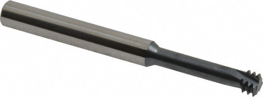 Carmex S0250C941.25ISO Helical Flute Thread Mill Internal, 3 Flute, 1/4" Shank Dia, Solid Carbide