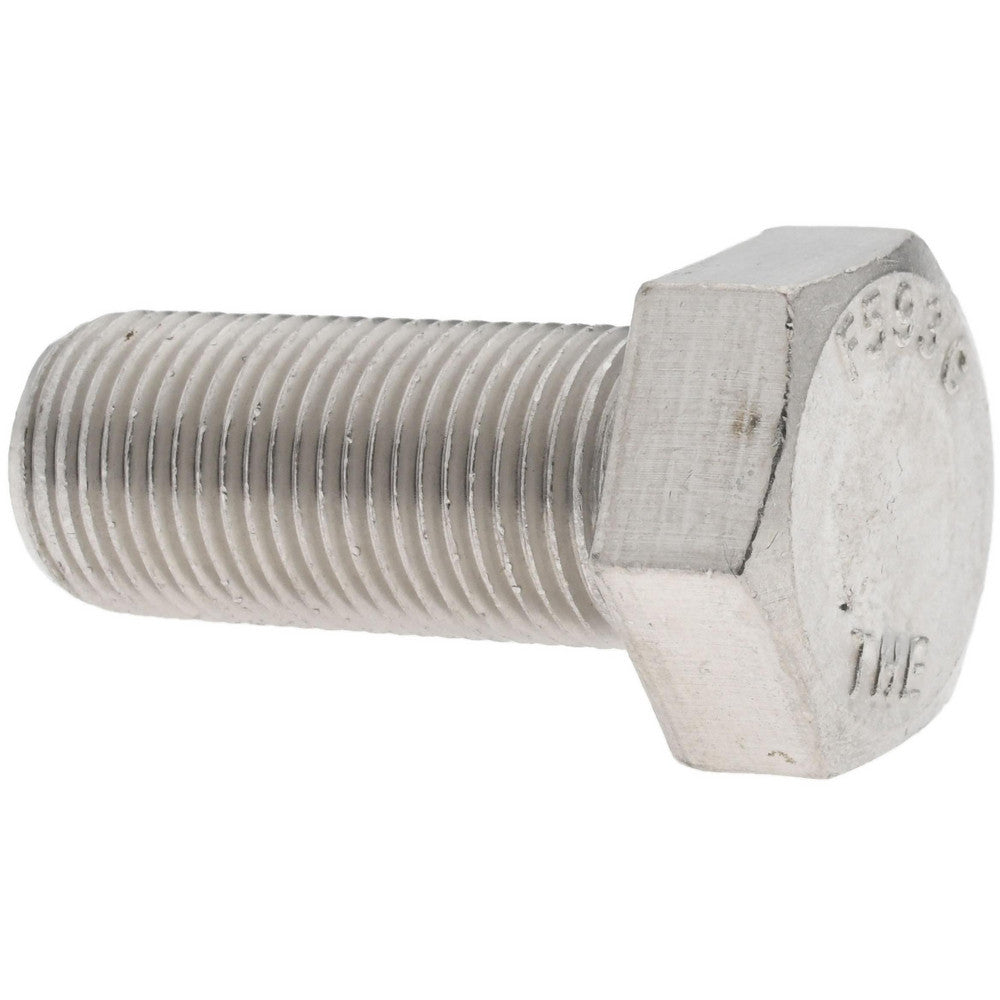 Value Collection R57001189 Hex Head Cap Screw 5/8-18, 1-1/2" Length Under Head, Grade 18-8 Stainless Steel, Bright/Uncoated Finish