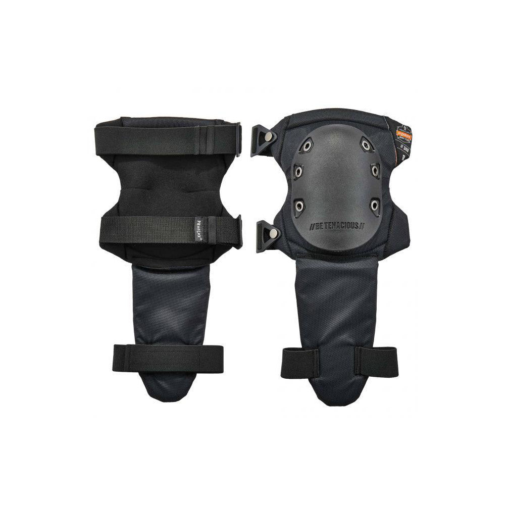 Ergodyne 18340 Knee Pad 3 Strap, Rubber Cap, Buckle Closure, Universal