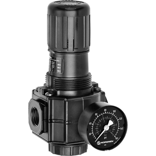 Norgren R74G-6AT-RSG Compressed Air Regulator 3/4" NPT, 300 Max psi