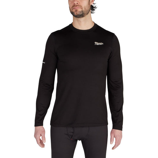 Milwaukee Tool 403B-XL Shirts Garment Style Base Layer General Purpose  Garment Type Cold Weather General Purpose Shirt Warming Washable  Size X-Large  Color Black  Material Polyester  Chest Size (Inch) 46 to 48