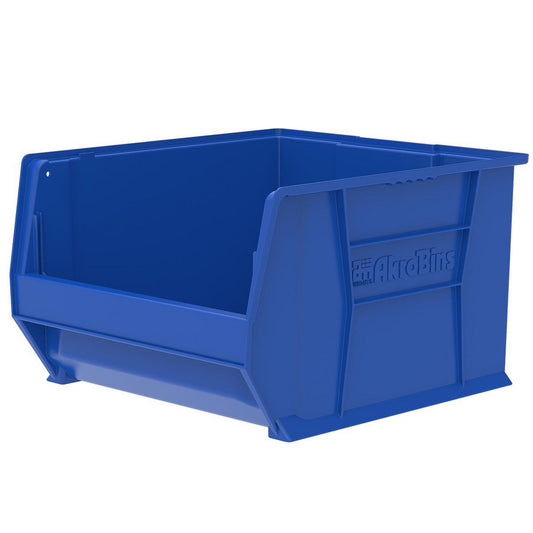 Akro-Mils 30283BLUE Plastic Hopper Stacking Bin Blue