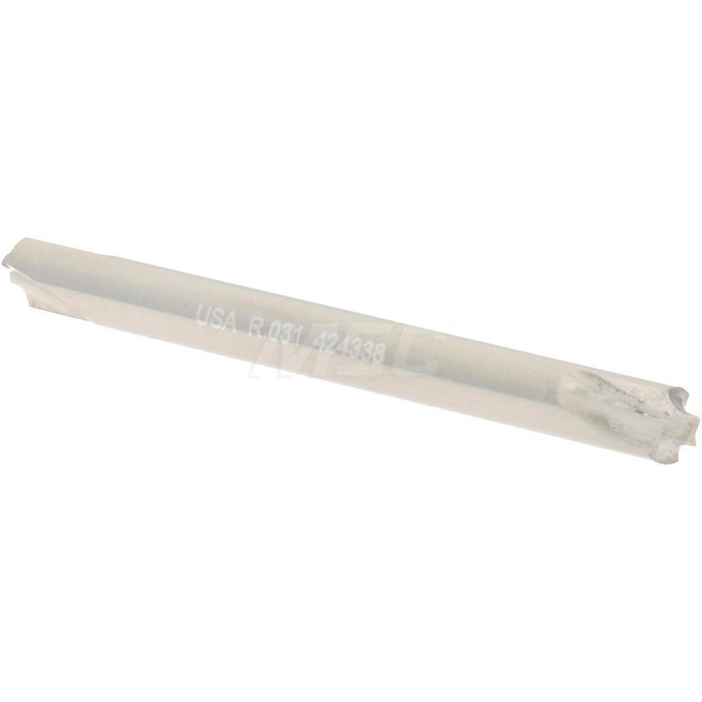 Hertel CFR16297C Corner Rounding End Mill 0.03 mm Radius, 1/8" Dia, 2 Flutes, Solid Carbide