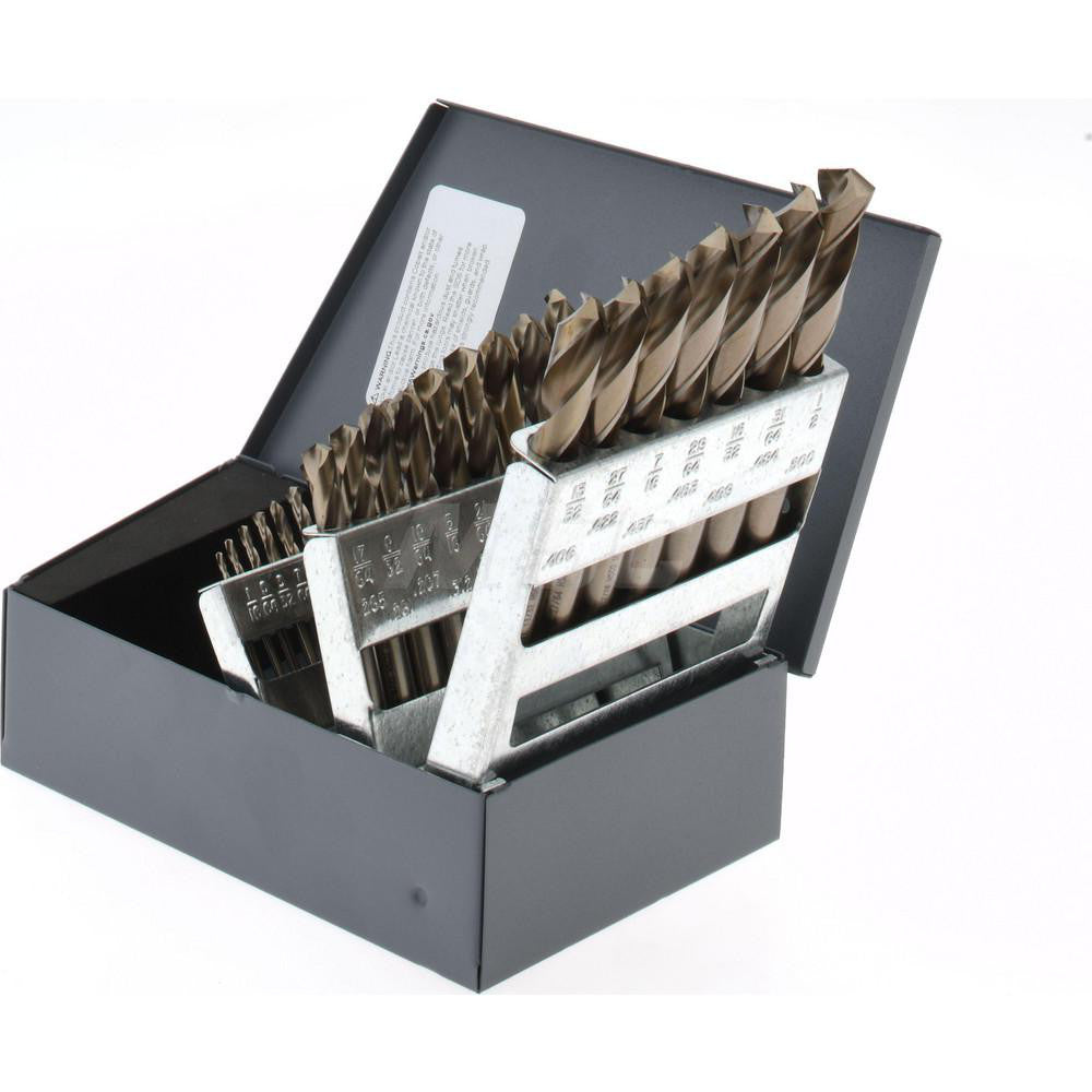 Hertel 74130048 Drill Bit Set Screw Machine Length Drill Bits, 135 &deg, Cobalt