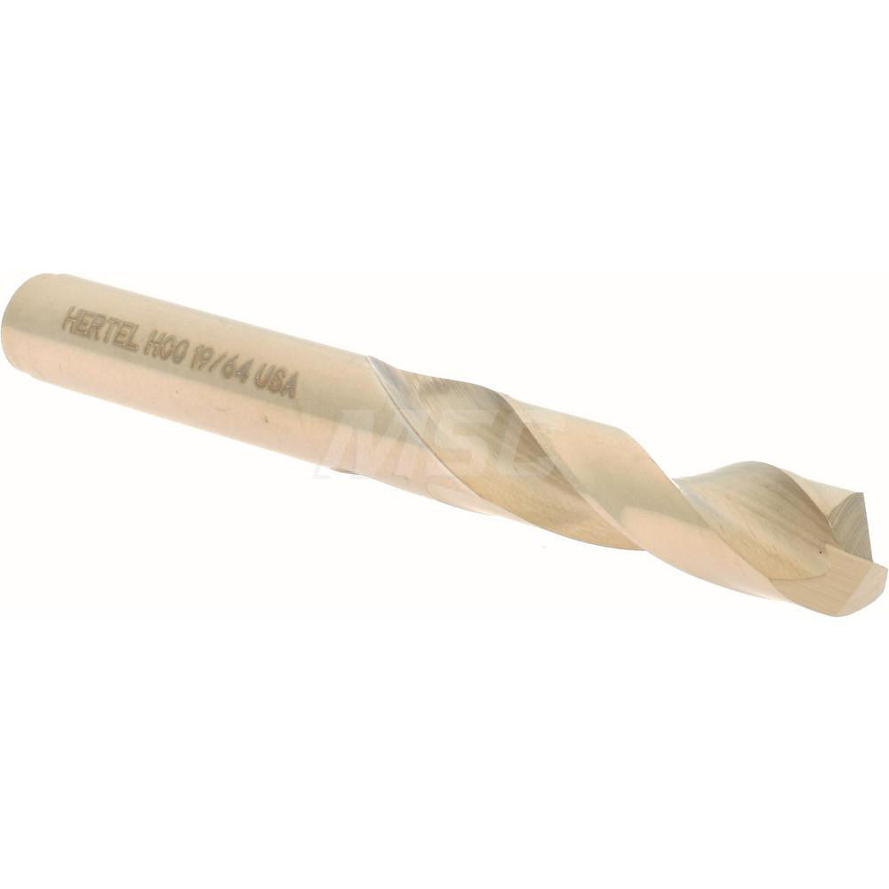 Hertel 74130303 Screw Machine Length Drill Bit 19/64" (0.2969) Dia, 135 deg, Cobalt