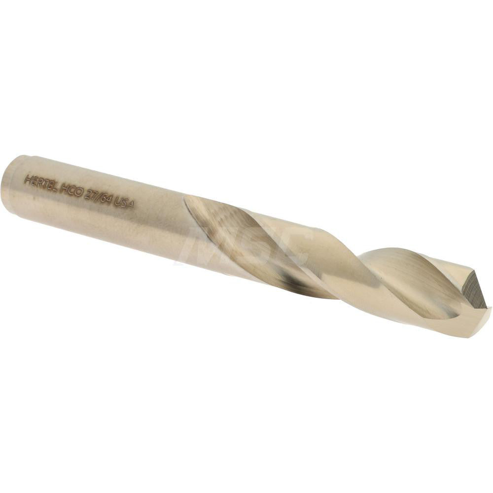 Hertel 74130386 Screw Machine Length Drill Bit 27/64" (0.4219) Dia, 135 deg, Cobalt