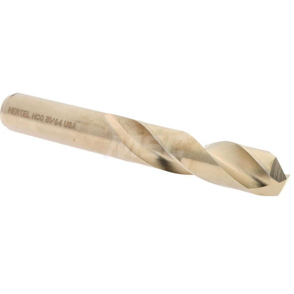 Hertel 74130428 Screw Machine Length Drill Bit 31/64" (0.4844) Dia, 135 deg, Cobalt