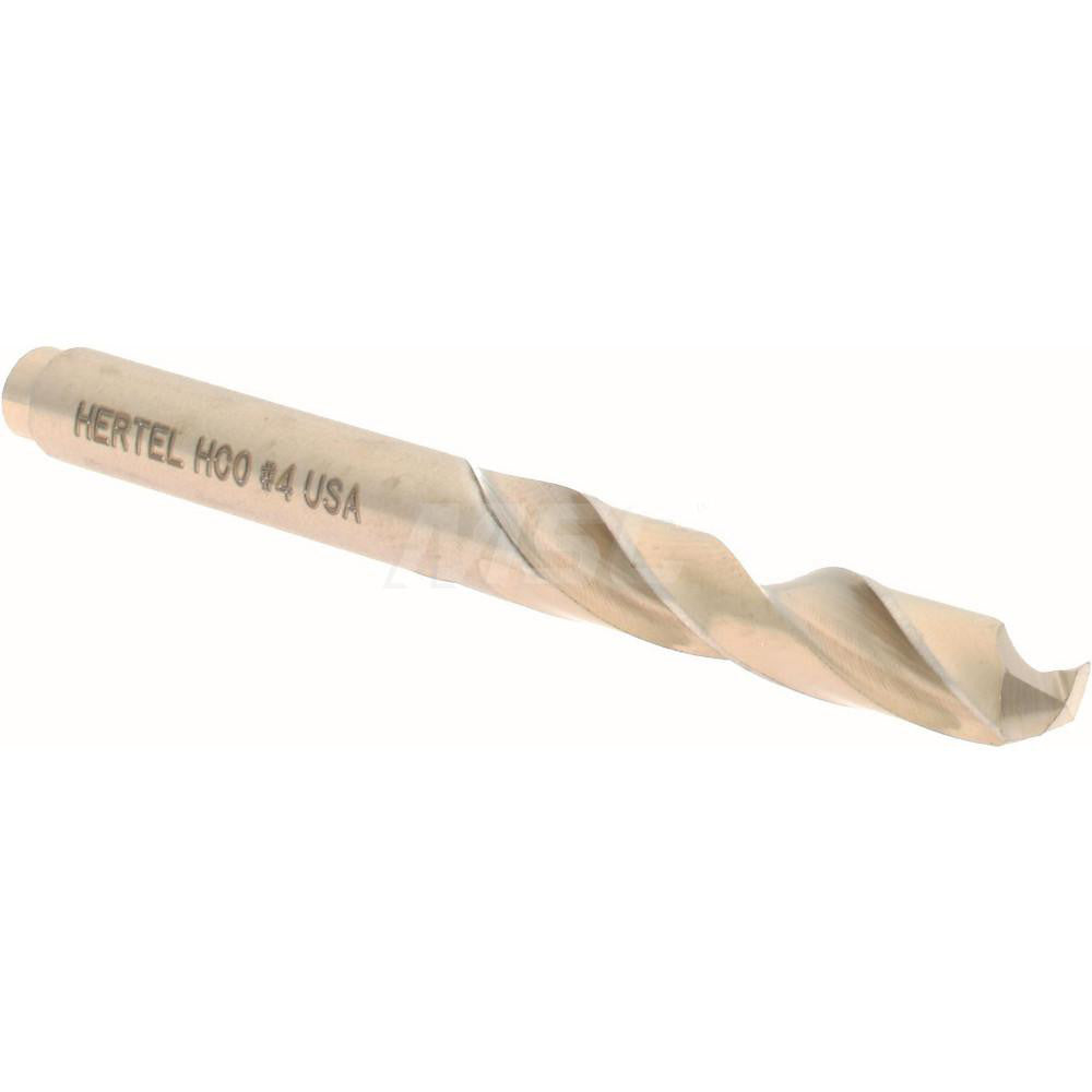 Hertel 74130550 Screw Machine Length Drill Bit #4 (0.2090) Dia, 135 deg, Cobalt