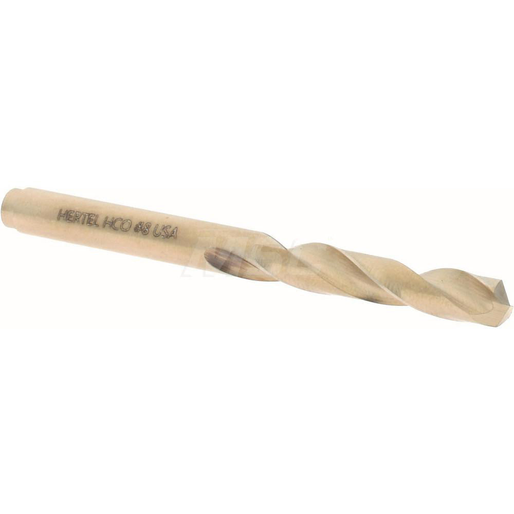 Hertel 74130592 Screw Machine Length Drill Bit #8 (0.1990) Dia, 135 deg, Cobalt