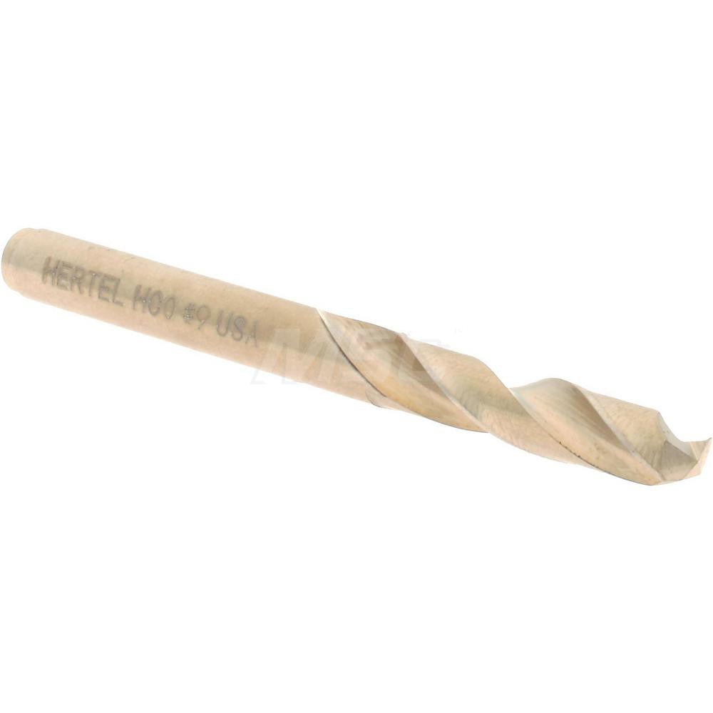 Hertel 74130600 Screw Machine Length Drill Bit #9 (0.1960) Dia, 135 deg, Cobalt