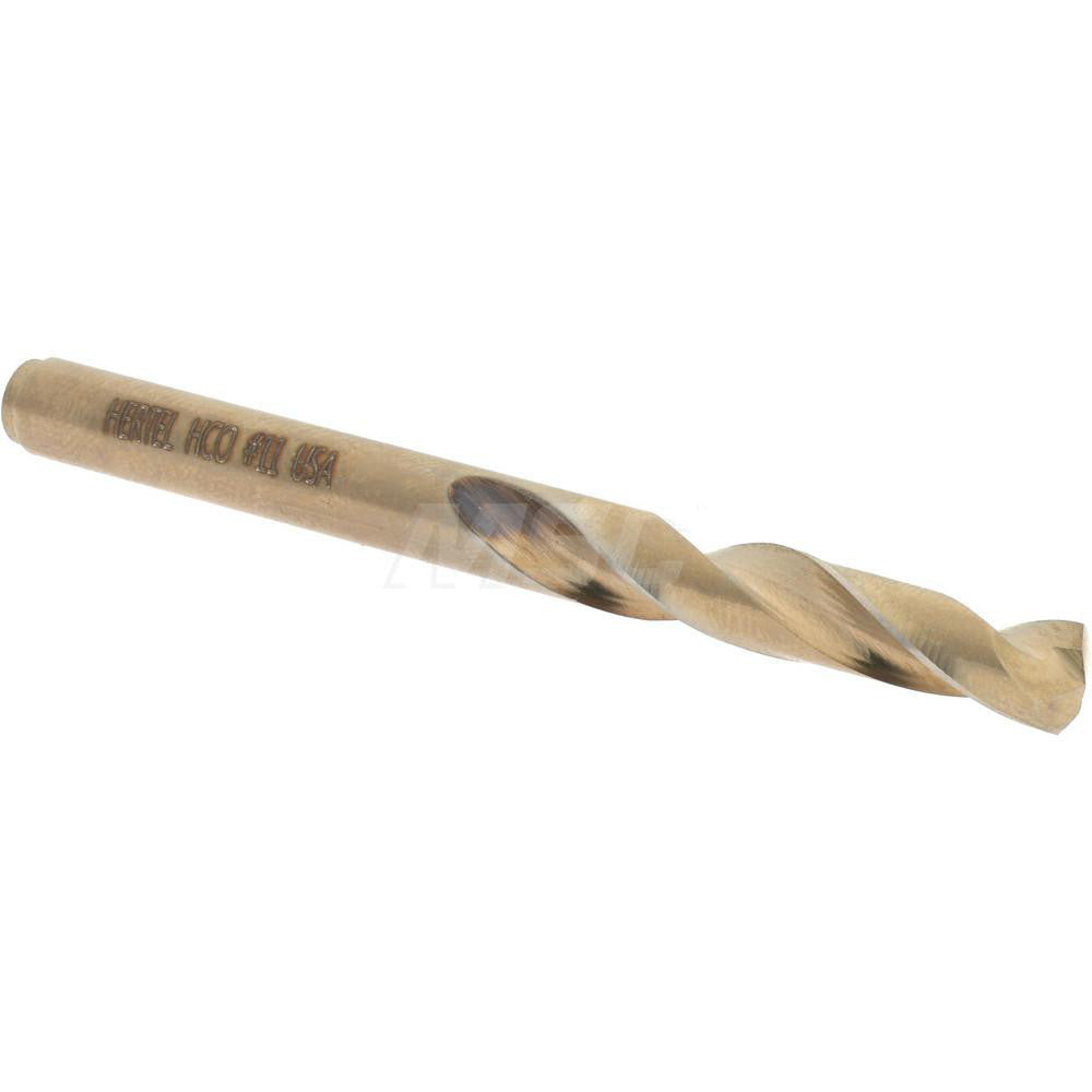 Hertel 74130626 Screw Machine Length Drill Bit #11 (0.1910) Dia, 135 deg, Cobalt