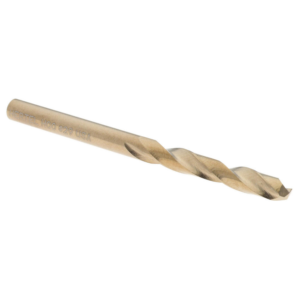 Hertel 74130816 Screw Machine Length Drill Bit #29 (0.1360) Dia, 135 deg, Cobalt