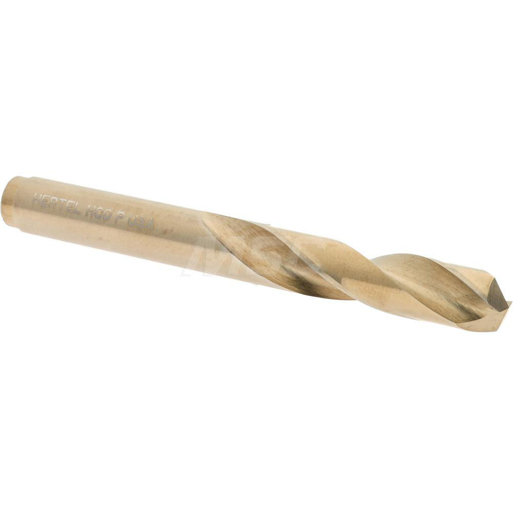 Hertel 74131277 Screw Machine Length Drill Bit Letter P, (0.3230) Dia, 135 deg, Cobalt