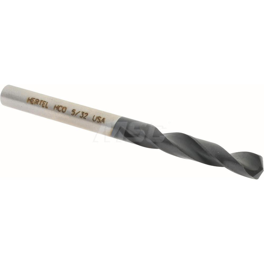 Hertel 74131434 Screw Machine Length Drill Bit 5/32" (0.1562) Dia, 135 deg, Cobalt