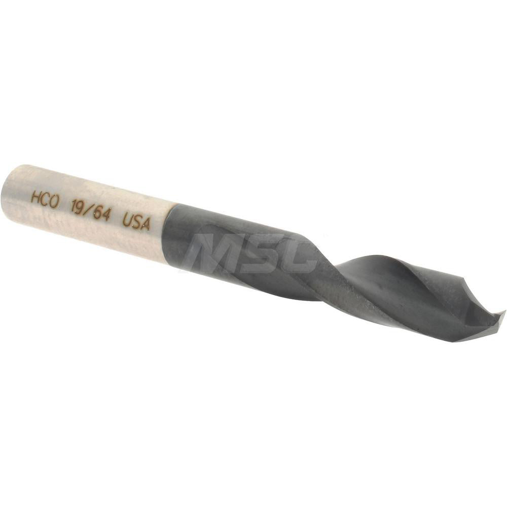 Hertel 74131525 Screw Machine Length Drill Bit 19/64" (0.2969) Dia, 135 deg, Cobalt