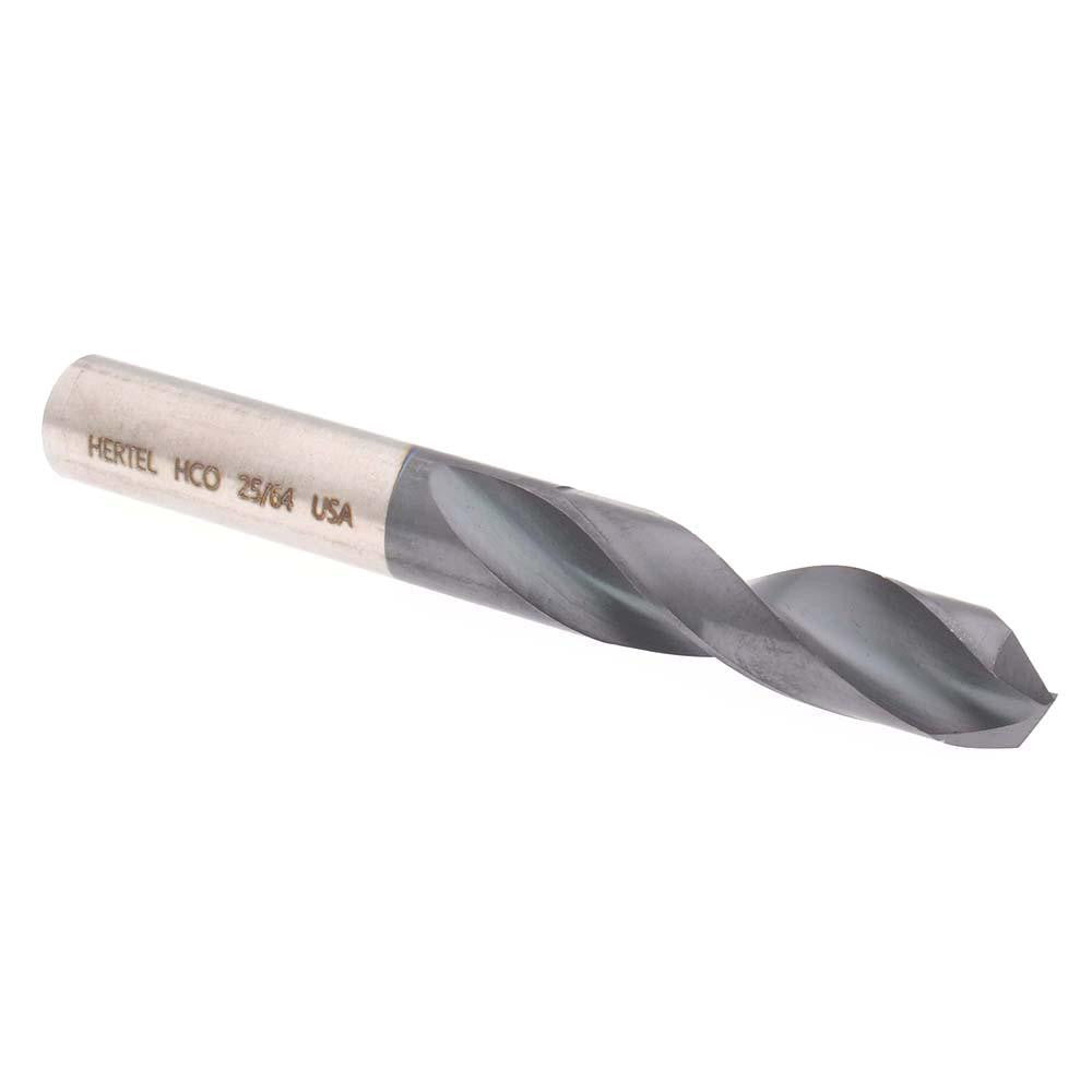 Hertel 74131582 Screw Machine Length Drill Bit 25/64" (0.3906) Dia, 135 deg, Cobalt
