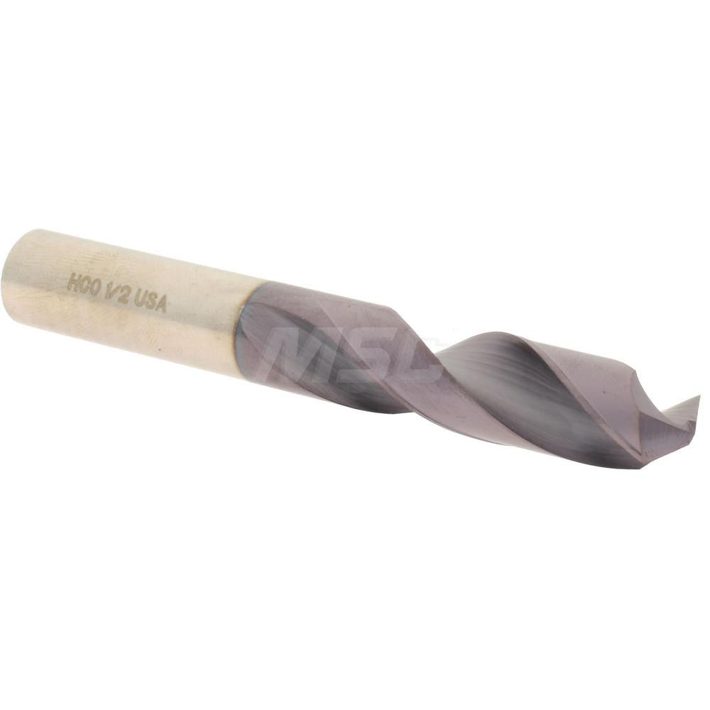 Hertel 74131657 Screw Machine Length Drill Bit 1/2" (0.5000) Dia, 135 deg, Cobalt