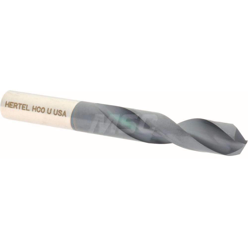 Hertel 74131947 Screw Machine Length Drill Bit Letter U, (0.3680) Dia, 135 deg, Cobalt
