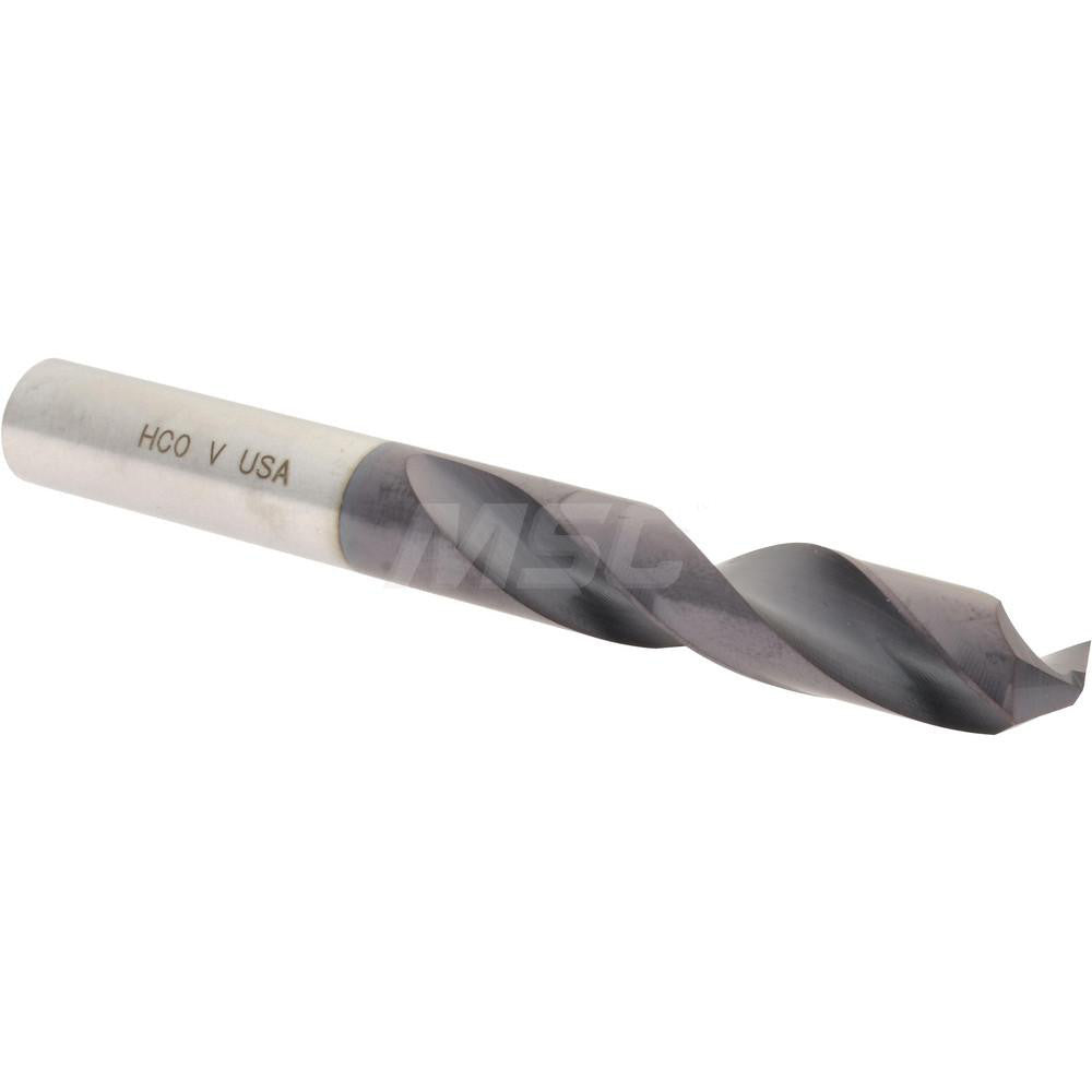 Hertel 74131954 Screw Machine Length Drill Bit Letter V, (0.3770) Dia, 135 deg, Cobalt