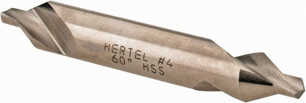 Hertel 585U 4 Combo Drill & Countersink #4, 5/16" Body Dia, High Speed Steel