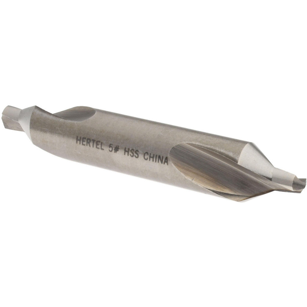 Hertel 585U 5 Combo Drill & Countersink #5, 7/16" Body Dia, High Speed Steel