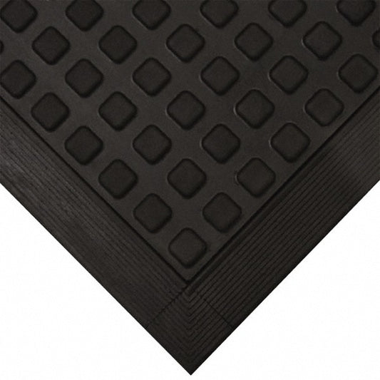 Wearwell 502.58X3X5BK Anti-Fatigue Modular Tiles Mat Dry Environment, 60" Long, 36" Wide, 5/8" Thick, Black