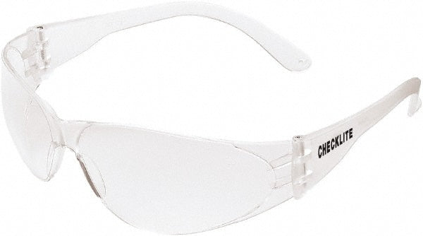 MCR Safety CL010 Safety Glasses Uncoated, Polycarbonate, Clear Lenses, Frameless