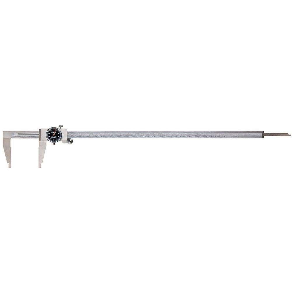 Fowler 52-008-024-0 Dial Caliper 24", 0.001000" Graduation, 0.1" per Revolution, +/-0.0030" Accuracy, Stainless Steel Jaws