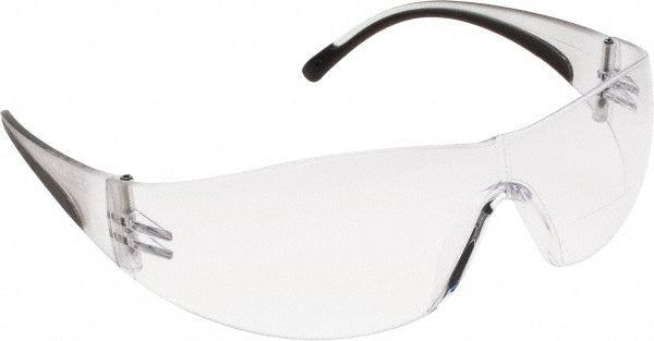 PIP 250-27-0025 Magnifying Safety Glasses 2.50, Clear Lenses, Scratch-Resistant, ANSI Z87.1+
