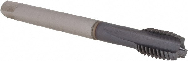 Emuge CU109401.5013 Straight Flute Tap 1/2-13 UNC, 3 Flute, Modified Bottoming Chamfer, 2BX Class of Fit, Cobalt, TiCN Finish