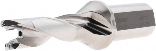 Iscar 3260102 Replaceable-Tip Drill 0.906 to 0.941" Dia, 2.72" Max Depth, 1-1/4" Weldon Flat Shank