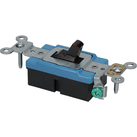 Leviton 1201-2 1 Pole, 120 to 277 VAC, 15 Amp, Industrial Grade Toggle Wall Switch
