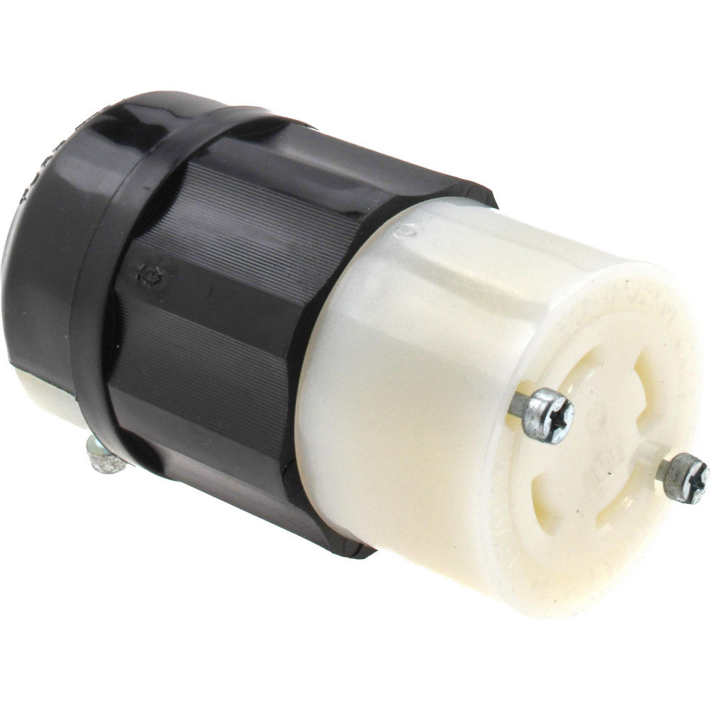 Leviton 2713 Locking Inlet Connector, Industrial, L14-30R, 125 & 250V, Black & White