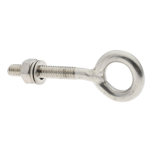 Value Collection SSE3-3/16 1/4-20, Electropolished Finish, Stainless Steel Wire Turned Closed Eye Bolt