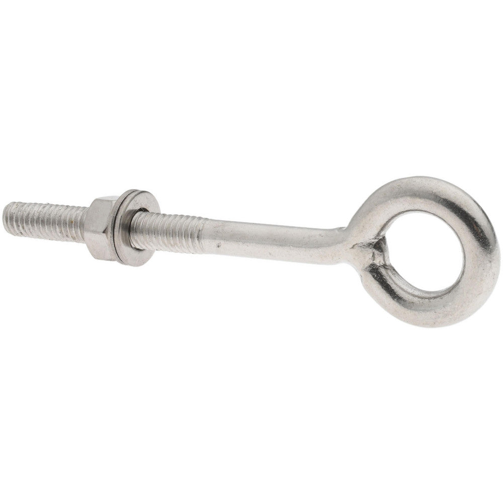 Value Collection SSE4-3/8 5/16-18, Electropolished Finish, Stainless Steel Wire Turned Closed Eye Bolt