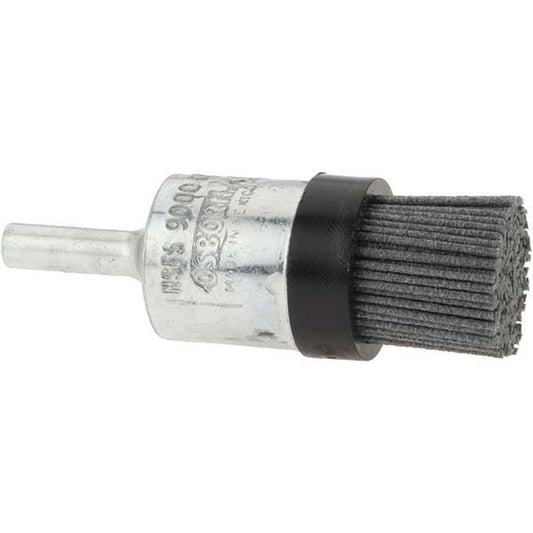 Osborn 0003030000 End Brushes 3/4" Dia, 0.04" Wire Dia, Nylon, Flat Faced Wire