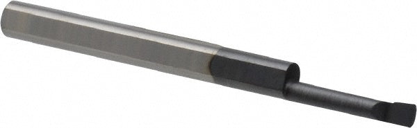 Scientific Cutting Tools, Inc. B080400A Boring Bar 0.0800" Min Bore, 0.4000" Max Depth, Right Hand, 0.125" Shank Dia, Submicron Solid Carbide